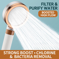 Pommeau de Douche Filtrant et Purifiant Vitamine Water : Élimine le Chlore et l'Eau Dure, Déchloration Pressurisée, OEM Personnalisé pour la Maison Moderne