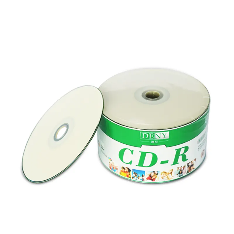インクジェット印刷可能なブランクCD-Rインクジェット700mb 80min 52x CD-Rロゴ付き