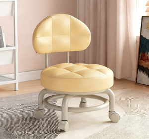 Tabouret universel en acier à roulettes, petit tabouret domestique surélevé, banc rotatif à roulettes pour changer de chaussures, <span class=keywords><strong>chaise</strong></span> mobile d'apprentissage - Product Image 1