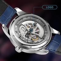 Montre homme OCHSTIN 7010A GA7010A, bracelet en cuir, étanche, style business, cadran ajouré, automatique, mécanique.