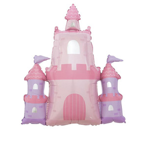 Palloncini in Pellicola di Alluminio Serie Tema Compleanno Castello Macaron Rosa Pastello Fantasy per Decorazioni Festa - Product Image 6