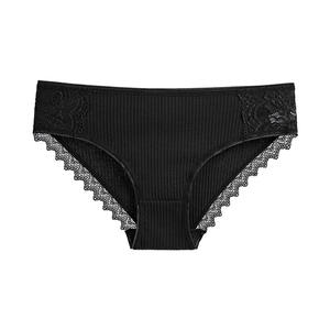 Mutandine da <span class=keywords><strong>Donna</strong></span> <span class=keywords><strong>Taglie</strong></span> <span class=keywords><strong>Forti</strong></span> in Cotone a Costine, Copertura Totale, Senza Cuciture, Vita Bassa, Sexy con Pizzo, Slip Sportivi - Product Image 4