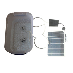 5W <span class=keywords><strong>Solar</strong></span> Oxigênio Aerador Bomba com Tomadas Duplas para Pesca Aquarium Bateria Recarregável Painel <span class=keywords><strong>Solar</strong></span> Carregador - Product Image 4