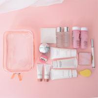 Nouveau voyage personnalisé grande capacité PVC fermeture éclair mode chaud pour le maquillage étui à cosmétiques