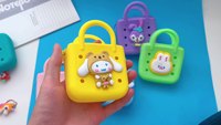 Vente en gros 2025 Sac tendance mignon mini sac de rangement en silicone avec fermeture à glissière bricolage étanche porte-monnaie porte-clés pour filles