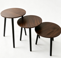 Ensemble de tables basses modernes en fer pour salon - design rond, décoratif, meubles écologiques pour la maison