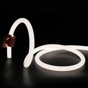 Strip lampu <span class=keywords><strong>Neon</strong></span> fleksibel <span class=keywords><strong>LED</strong></span> <span class=keywords><strong>360</strong></span>, Strip lampu <span class=keywords><strong>Neon</strong></span> 22/25/30/40mm fleksibel tabung <span class=keywords><strong>Neon</strong></span> 24V/12V/5V DC silikon bulat <span class=keywords><strong>LED</strong></span>