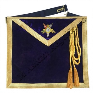 Tablier étoile de l'ouest, livraison gratuite, velours violet - Product Image 1
