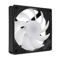 Ventilateur de refroidissement RGB 120 mm en gros, ventilateur silencieux 4 broches pour boîtier d'ordinateur avec dissipateur thermique arc-en-ciel, radiateur de refroidissement CPU personnalisé pour PC de bureau