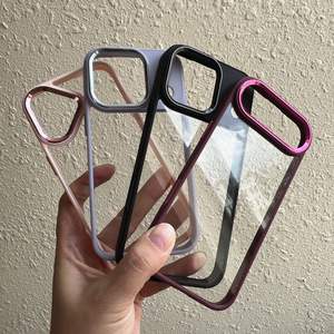 Funda de Teléfono con Ranuras y Relleno de Resina para iPhone 17 16 15 14 13 12 11 Pro Max, Carcasa Metálica Dorada - Product Image 2