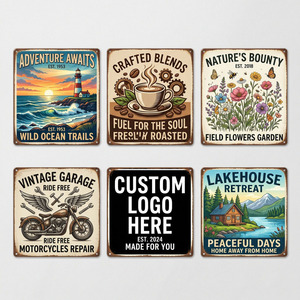 Durable Aluminum Alloy Waterproof <strong>Outdoor</strong> Coating Personalized Welcome Plaque for Indoor <strong>Outdoor</strong> <strong>Garden</strong> Display Tin <strong>Sign</strong> - Product Image 1