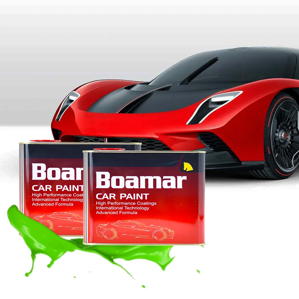 Boamar Car Paint Excellent Performance Clear Coat Automotive Repair Autobody Refinish Auto Polyurethane Spray Acrylic 2 Years