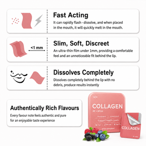 Oem Private Label Liposomal L-glutathione Oral Dissolving Strips Skin Whitening Vitamin C L-glutathione Oral Strips - Product Image 3