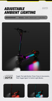 Livraison Gratuite Stock US UE OOTD T10 Pro Scooter Électrique Tout-Terrain Rapide pour Adultes Trotinette Électrique