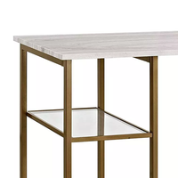 Ensemble table à manger moderne et luxueux au design italien Mobilier en bois pliable et extensible Fonction Live Edge pour hôtels et salons