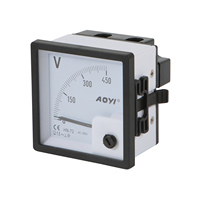 AOYI HN-72 72*72 Compteur analogique à aiguille de classe 1.5, ampèremètre, voltmètre, fréquencemètre, facteur de puissance pour armoire de commande