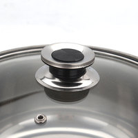 Batterie de cuisine en acier inoxydable 12 pièces de haute qualité avec couvercles en verre amovibles pour la cuisine à domicile