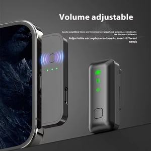 Micrófono inalámbrico en miniatura portátil de alta calidad Micrófono de clip inalámbrico manos libres para YouTube - Product Image 3