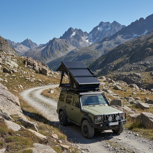 Tente de toit rigide RTT pour camping tout-terrain, ouverture automatique rapide, en acier triangulaire, quatre saisons - Product Image 4