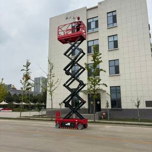 TERLION TRPT0808 Kendinden Tahrikli Mobil Makaslı <span class=keywords><strong>Platform</strong></span> 16m Maksimum Yükseklik Elektrikli Kurşun Asit Akülü Çelik <span class=keywords><strong>Platform</strong></span> 100kg Kapasiteli - Product Image 6