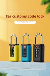 Nouveau <span class=keywords><strong>cadenas</strong></span> à combinaison TSA mini coloré pour bagages de voyage, fabriqué en Chine, modèle TSA336 - Product Image 2
