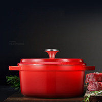 Ensemble de casseroles en fonte émaillé, acier au carbone, pour four néerlandais