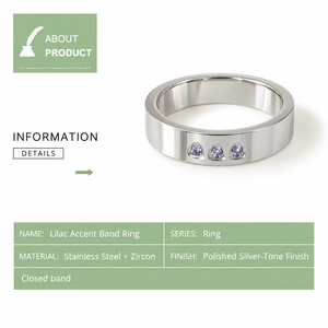 Silver Tone 14K Gold Plated <b>Plain</b> Band <b>Ring</b> with Two Round Stones and Irregular Polished Finish Women's Daily Wear - Product Image 5