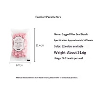 Vente en gros usine – Pellets de cire octogonaux en sachet individuel, origine Sichuan, 100 pièces de 35g pour sceaux de cire, couleurs assorties