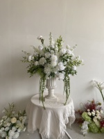 Boule de fleurs en soie de 70 cm pour centre de table, décoration de mariage et d'événements, durable QSLH