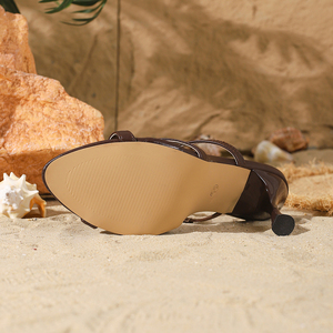 Nuevas Sandalias de Tacón Alto con Adornos de Piedras Preciosas, Estilo Europeo y Americano, Sexys y a la Moda - Product Image 6