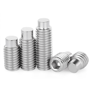 Gelisen 304 Stainless Steel Raised End Set <b>Screw</b> M3 M4 M5 M6 M8 Hex <b>Socket</b> Headless Mill Grub <b>Screws</b> - Product Image 2