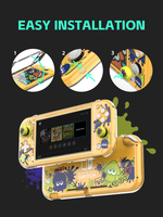 Coque transparente en cristal DATA FROG pour console Nintendo Switch Lite, étui de protection rigide Splatoon pour NS Switch Lite