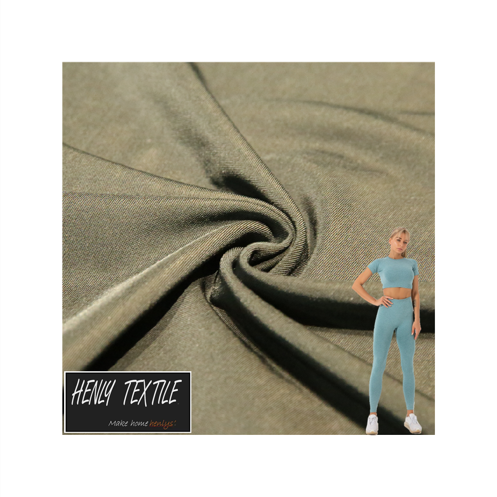 PREMIUM HT208120 89%NYLON 11%SPANDEX 180GSM KNITTED TRICOT PREMIUM FABRIC for LEGGING YOGA