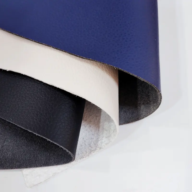 Chaussures en cuir synthétique PU pour hommes, résistant au froissement, 1.4MM, en microfibre colorée texturée