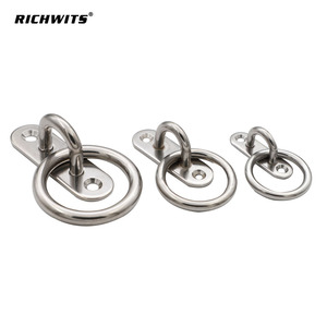 RICHWITS กลอนประตูรูปไข่พร้อมวงแหวน สแตนเลส รับน้ำหนักได้ 45 กก. ดีไซน์อุตสาหกรรม ติดตั้งง่าย ใช้งานทั่วไป - Product Image 2