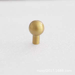 Copper Drawer Handle Round Head Diameter 17 Height 26 Chinese <b>Style</b> Furniture Hardware Durable Polishing <b>Spray</b> Oil Finish - Product Image 4