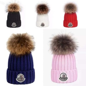 Bonnet surdimensionné avec pompon de 19 cm, bouton-pression, 2 styles de port, bonnet en tricot d'hiver unisexe, réglable, pour usage extérieur - Product Image 1