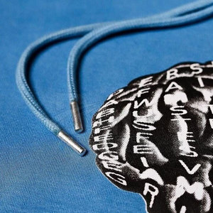 Pull à capuche coupe-vent en coton pour hommes avec impression bouffante Logo personnalisable Conception à glissière pour la saison d'automne - Product Image 5