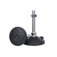Pied de nivellement universel réglable M12 M14 M16 avec base en nylon antidérapante et amortissante pour support de machine-outil