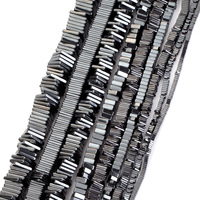 Perles en pierre naturelle hématite, plaquettes carrées plates multicolores, espaceurs lâches pour la fabrication de bijoux, accessoires DIY pour bracelets et colliers AsVrai
