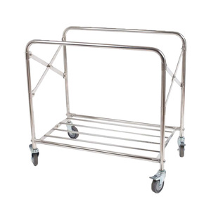 Carrello Pieghevole in Acciaio Inossidabile con Cesto Superiore Aperto, Separazione Asciutto/Bagnato, Ruote Universali per <span class=keywords><strong>Camere</strong></span> d'Albergo e Lavanderia - Product Image 5