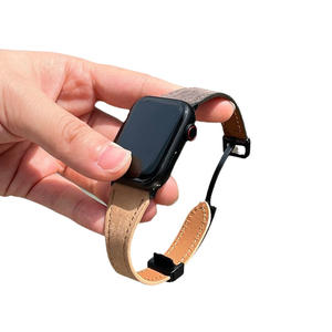 Correa Magnética de Cuero Genuino con Cinturón Delgado para Reloj 3456789 Generación S10 IWatch, Tejido Fino y Elegante - Product Image 5