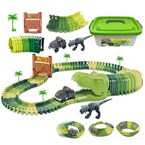 Pista <span class=keywords><strong>de</strong></span> <span class=keywords><strong>Dinosaurios</strong></span> para Niños, Juguete <span class=keywords><strong>de</strong></span> Construcción, Pista <span class=keywords><strong>de</strong></span> Carreras, Juego <span class=keywords><strong>de</strong></span> <span class=keywords><strong>Tren</strong></span>, Pista <span class=keywords><strong>de</strong></span> Carreras, Juguetes <span class=keywords><strong>de</strong></span> <span class=keywords><strong>Dinosaurios</strong></span>, 96 Uds. - Product Image 1