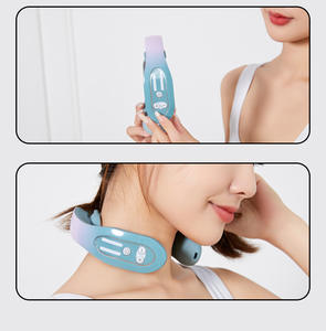 Appareil de massage cervical, instrument de physiothérapie pour la protection des épaules et du cou, mini masseur de cou portable à compresse chaude - Product Image 2