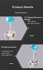 DC24V AC220V Vortex đường phố lưu lượng kế hơi nước lỏng lưu lượng điều khiển 4-20mA 0-10V khí Vortex <span class=keywords><strong>Flow</strong></span> Meter - Product Image 6