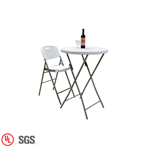 Mejor Precio pequeña al aire libre redonda plegable mesa de <span class=keywords><strong>Bar</strong></span> y silla conjunto - Product Image 1