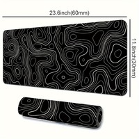 Alfombrilla de escritorio de ordenador bidimensional de vidrio grande diseñada en fábrica Boce, alfombrilla de ratón suave antideslizante personalizada, engrosada para oficina