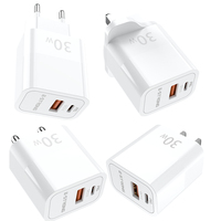 Chargeur mural OEM ESTRONG Super Rapide 30W QC3.0 avec ports Type-C et USB universel pour iPhone 17 et OPPO