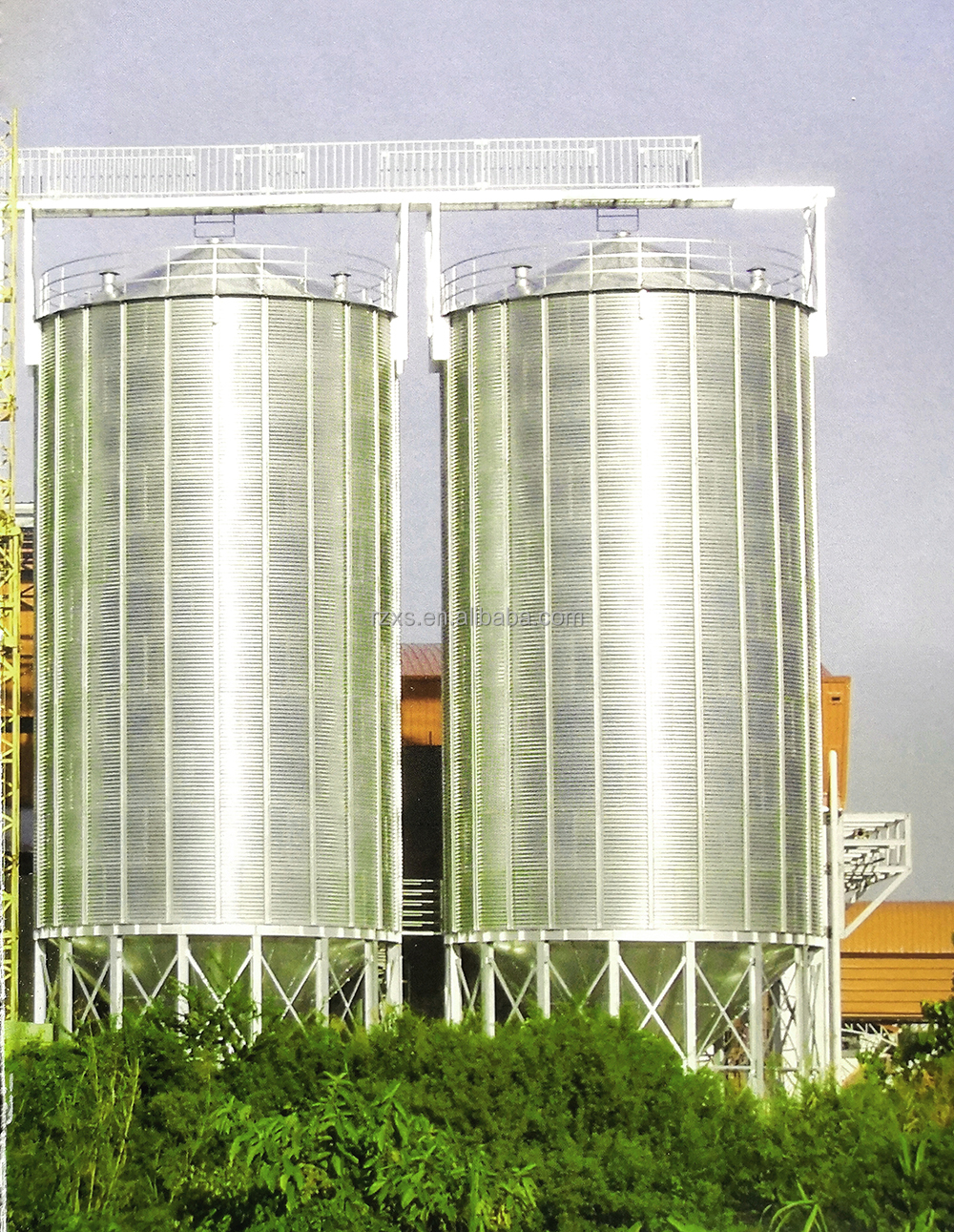 Great volume popular TCK series hopper bottom galvanized steel rice paddy storage silo