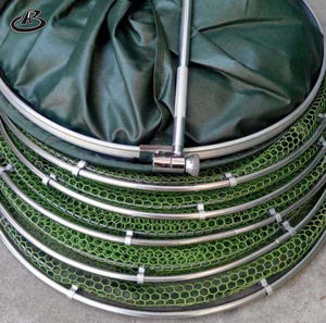 <span class=keywords><strong>Filet</strong></span> <span class=keywords><strong>de</strong></span> pêche en nylon pour sports <span class=keywords><strong>de</strong></span> plein air accessoires <span class=keywords><strong>de</strong></span> pêche en gros double anneau en acier protège-poisson - Product Image 2